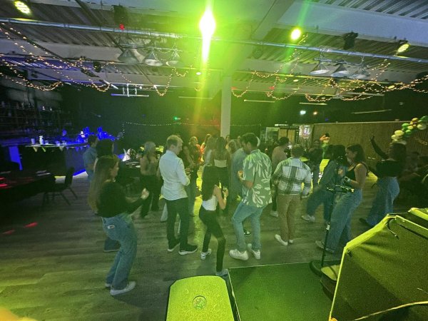 Works party in function room at no name bar and games
